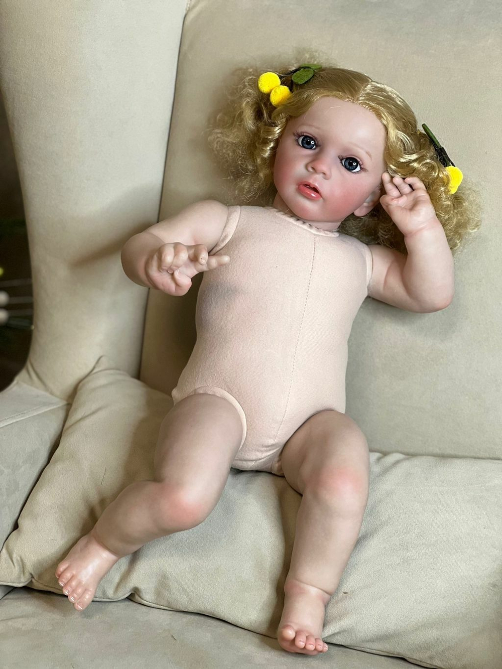 Кукла Реборн мягконабивная 60см в пакете (FA-591)
