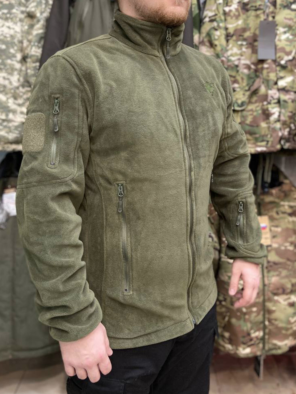 Флисовая кофта WOLFTRAP Outdoor (Турция) Олива