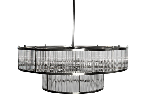 Люстра Garda Decor стеклянная (хром)