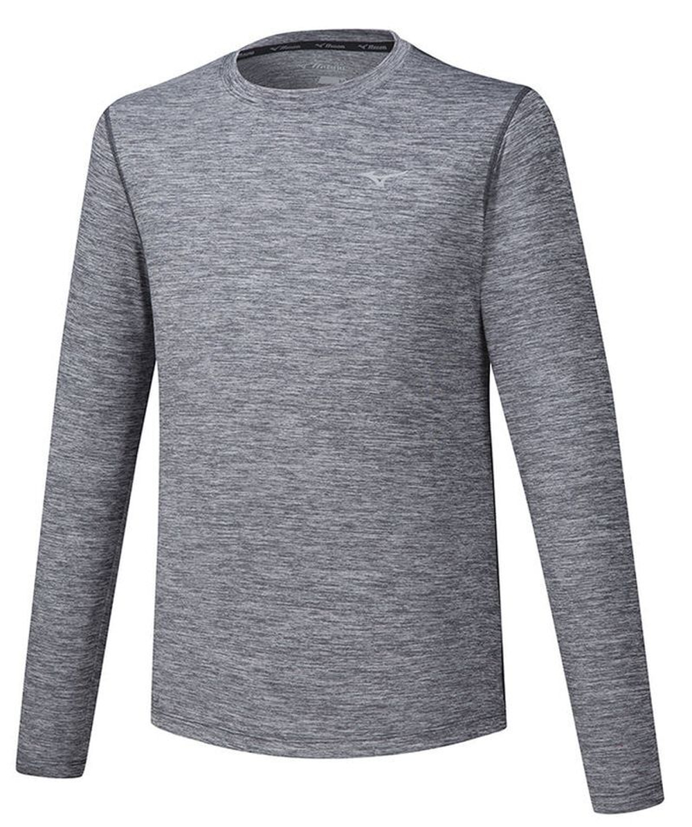 Мужская теннисная футболка теннисная Mizuno Impulse Core Long Sleeve Tee - magnet