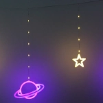 Гирлянда для дома БАХРОМА ш3м*в0,75/0,5м, 736 ламп LED «Звездные планеты», прозрачн.пров.8 реж,IP-20. Мультицвет (возможность соединения)