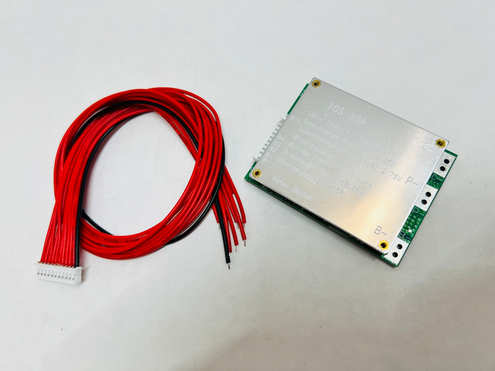 BMS плата Li-ion 10s 36V(42V) 35A несимметричная с балансировкой