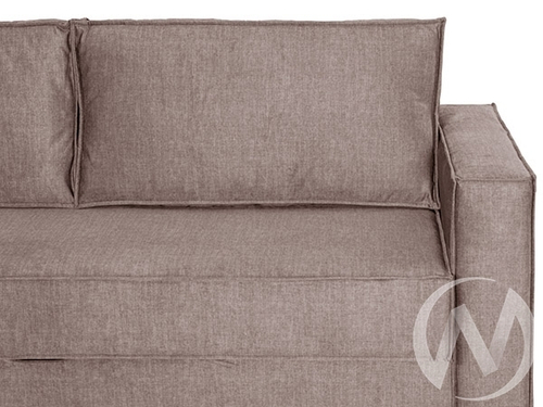 Диван прямой Эдельвейс (БД) SQUARE 29 (велюр какао)