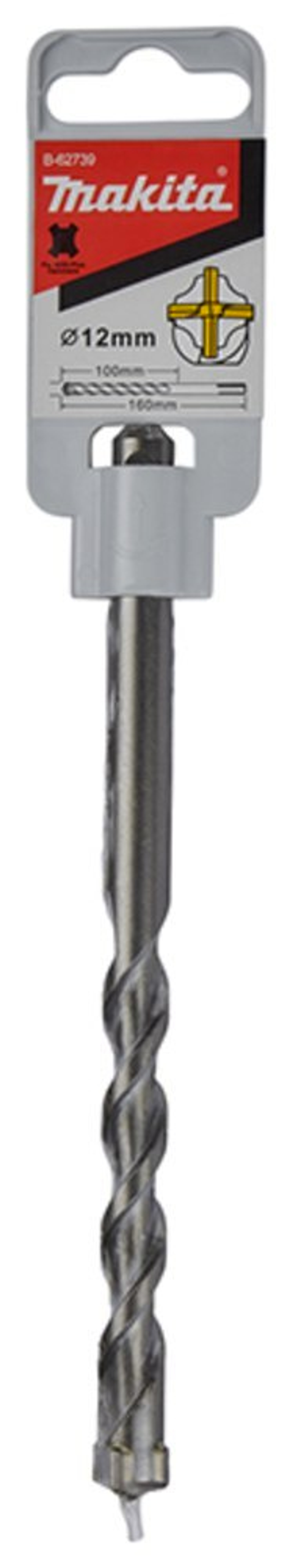 Бур SDS-plus 4Cutter 12x100x160 Makita B-62739