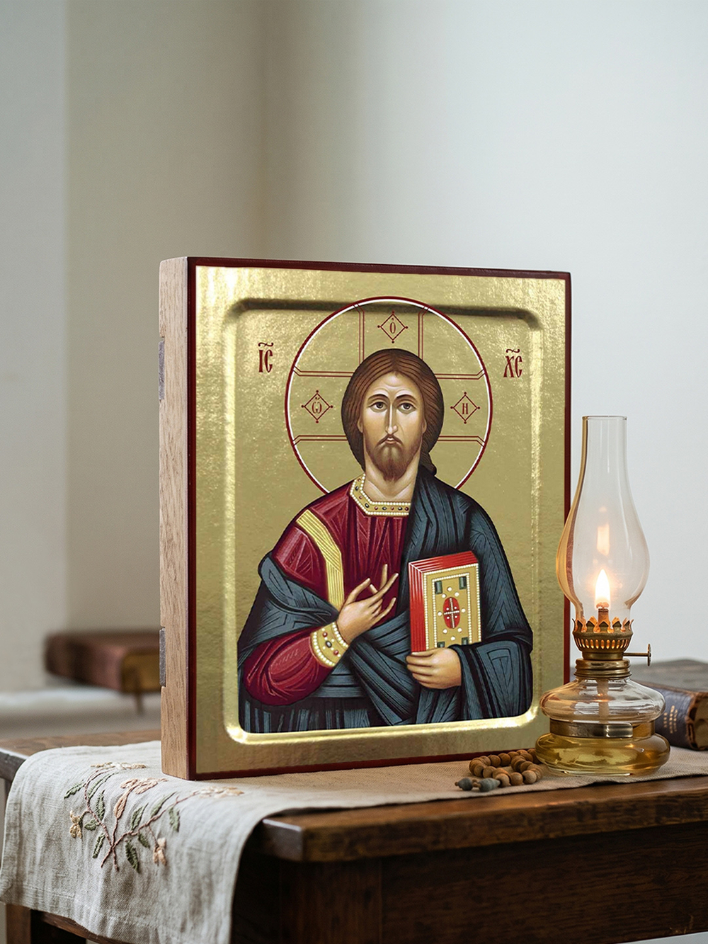 Икона Спасителя Елеазаровский на дереве: 125 х 160 (Синопсисъ)