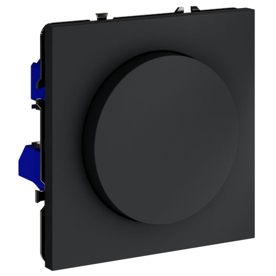 Светорегулятор встраиваемый VOLTUM S70 поворотно-нажимной 600 Вт, (графит)