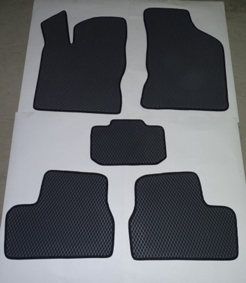 Коврики на пол /1118, 2190 Гранта/ EVA серые, кант серый (ПТП64)