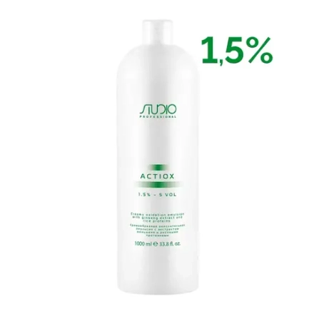Studio Professional Кремообразная окислительная эмульсия с экстрактом женьшеня и рисовыми протеинами 1,5% «ActiOx», 1000 мл