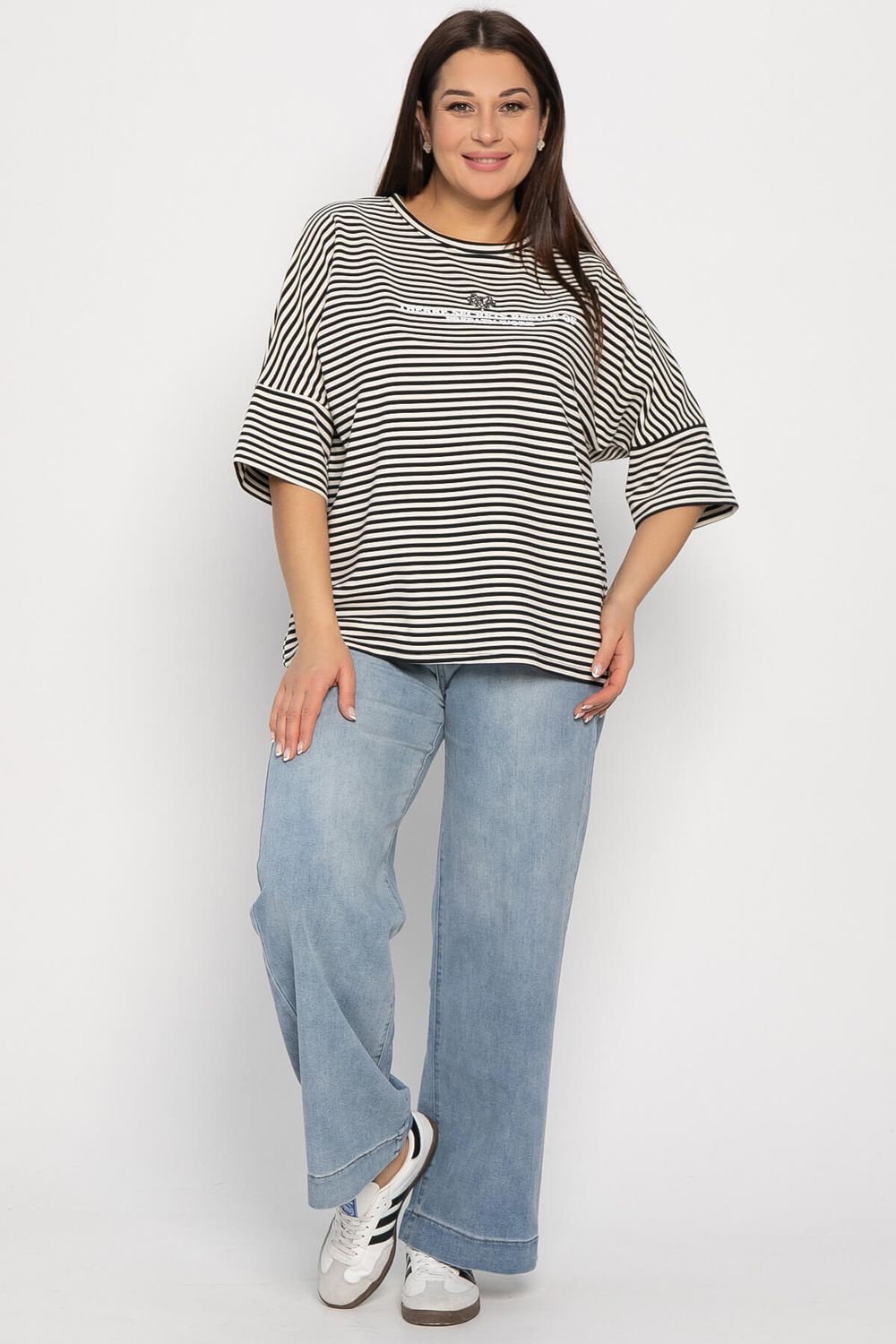 Блуза Монтана (черно-белая) Б14888-20М LT Collection