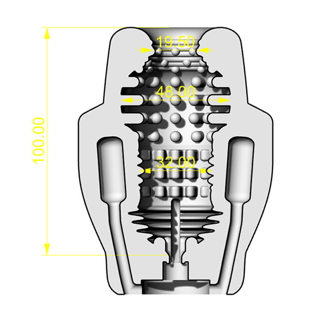 Автоматический мастурбатор с функциями вибрации и всасывания Secwell SW1097