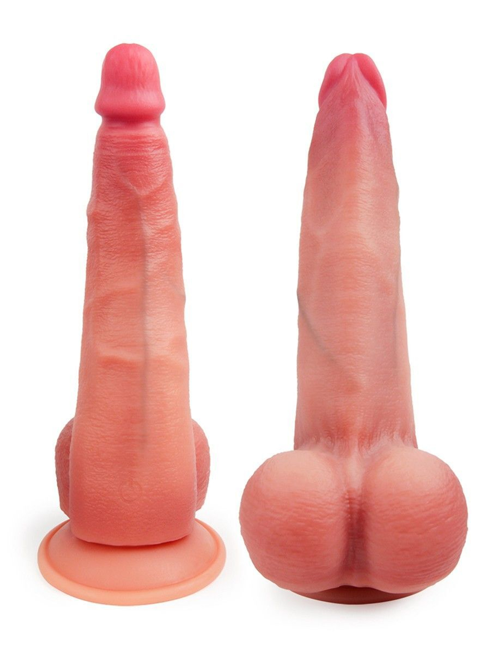 Телесный вибратор-реалистик на присоске - 30 см. (Цвет: телесный)