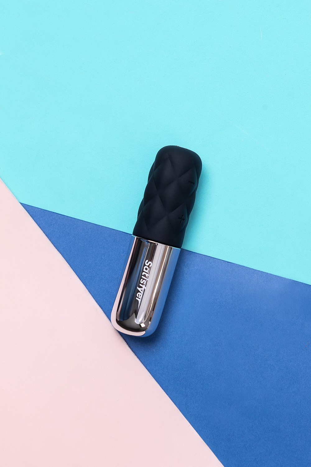 Вибромассажер Satisfyer Mini Lovely Honey чёрный серебро 11,4 см