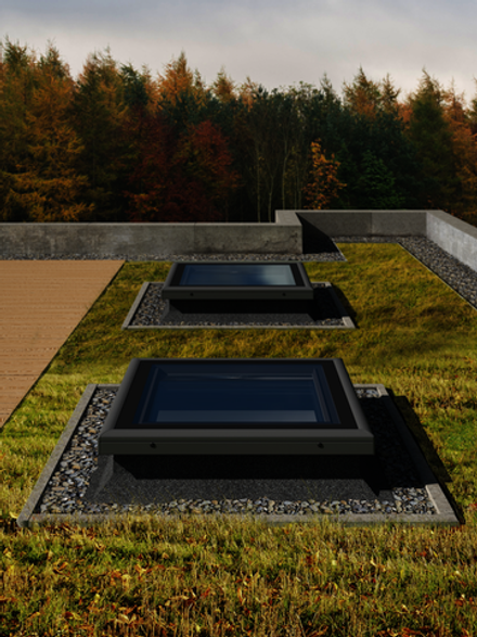 Зенитный фонарь глухой Dakea FRF B600 RL 600х600