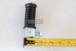 Passenger folding footrest set with rubber. A100. Pillion step, footrest, footpeg, rear, passenger step. 1 Pair aftermarket set. Made in Thailand.