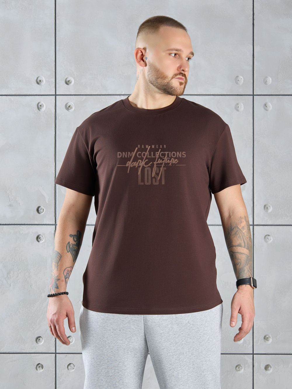 Фуфайка (футболка) мужская Арчи-2 Виотекс ШОКОЛАДНЫЙ