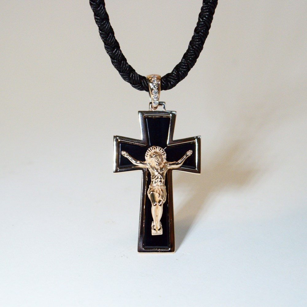 Крест Мальтийский с ониксом
