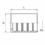 Муфта DN 50 1SS-C PTFE