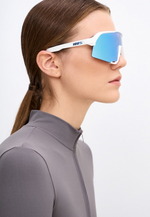 Спортивные очки с диоптриями 100% S3 / Matte White / HiPER Blue Multilayer Mirror Lens