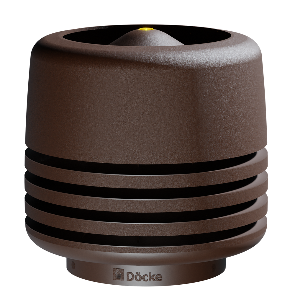 Docke PREMIUM/ Выход вентиляционный ИЗЛ-125/700/ Колпак Тёмно-коричневый