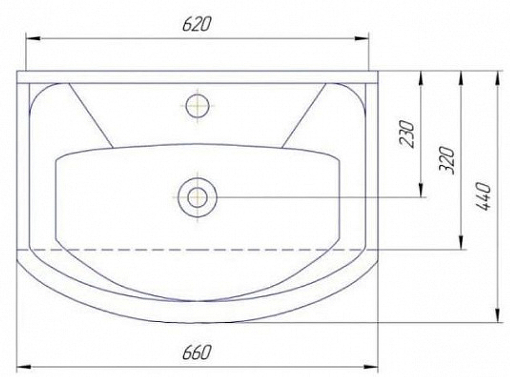 УМЫВАЛЬНИК ЭЛЕГАНС 650 03736