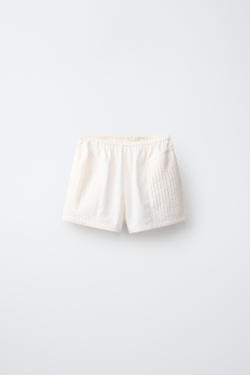 ZARA ПИЖАМА С КРУЖЕВНЫМИ БРЕТЕЛЯМИ, ЭКРЮ
