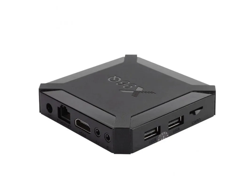 Медиаплеер Смарт ТВ приставка X96Q 8/128 ГБ Андроид , 4K Ultra HD, Медиаплеер SMART TV, Wi-Fi Android, 8 ГБ/128 ГБ, Wi-Fi, черный