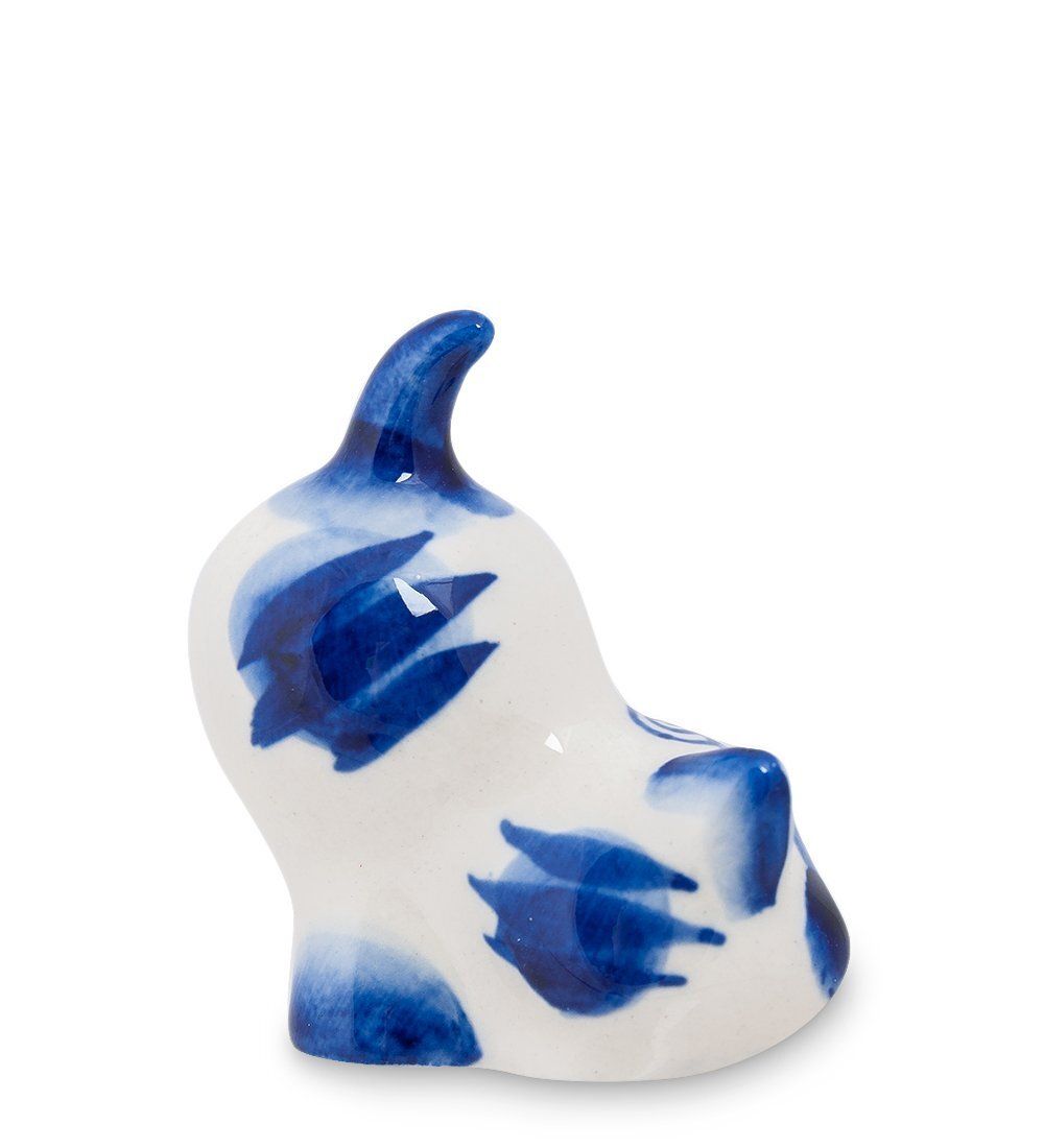 ГЛ- 185 Фигурка «Кот-Мурзик» (Гжельский фарфор)