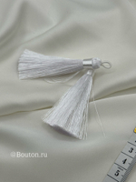 Кисточка для штор белая 8 см