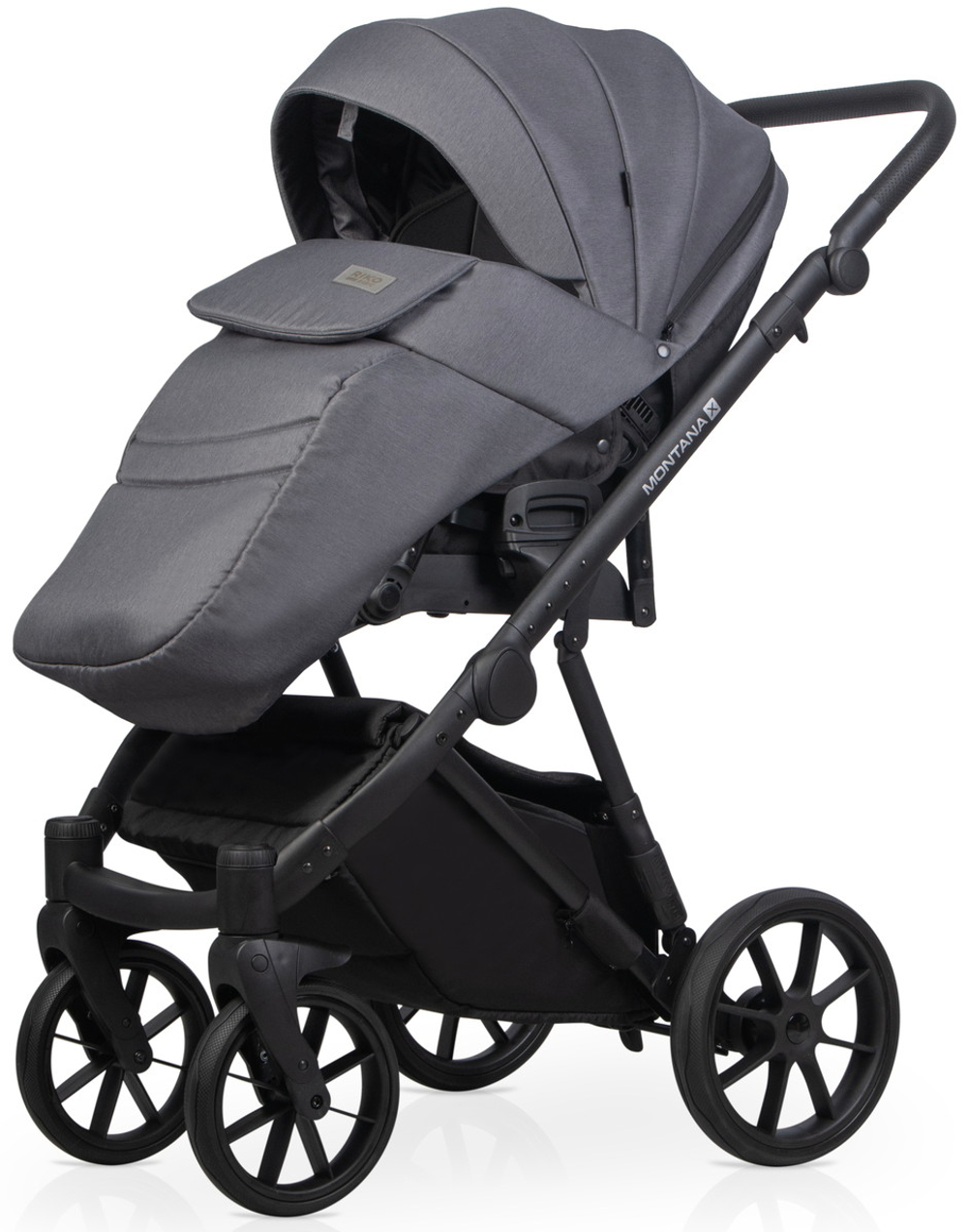 Детская коляска Riko Basic Montana X 2 в 1 04 графит