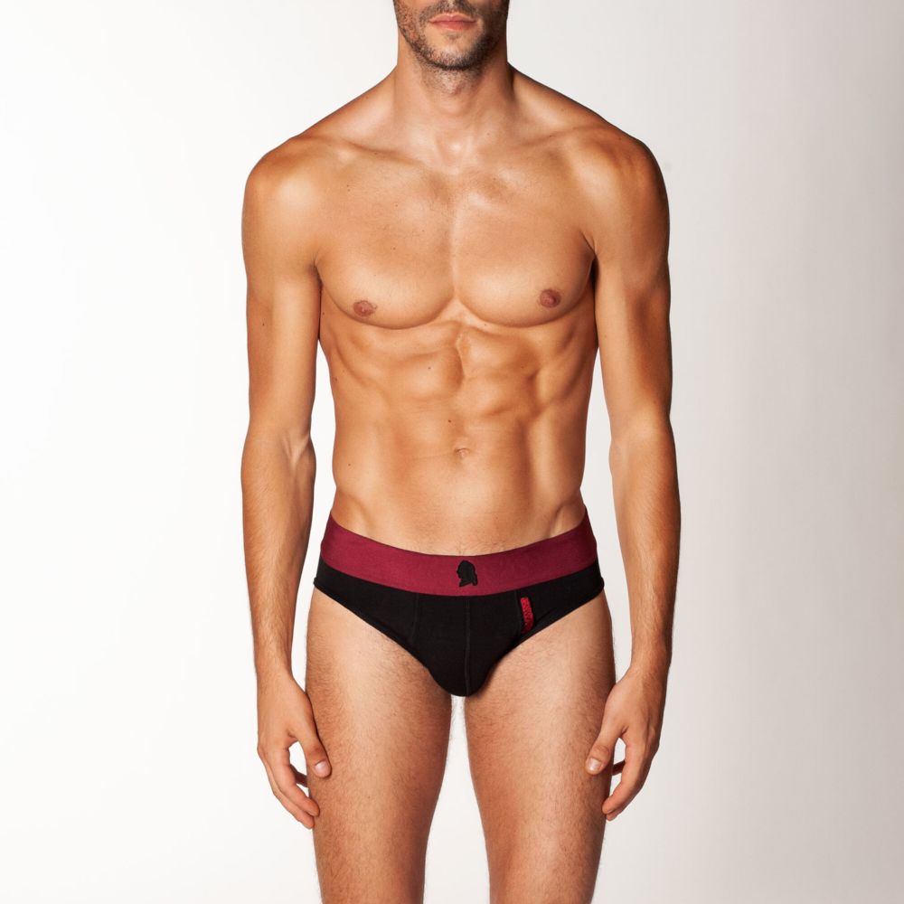 Мужские трусы брифы черные CASANOVA Limited edition 0007A