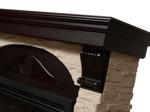 Портал Firelight Torre 30S камень слоновая кость, шпон венге