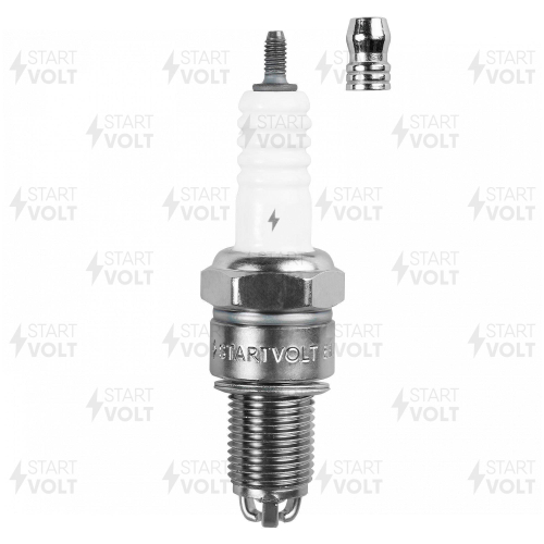 Свеча зажигания StartVolt VSP 0109 ВАЗ 2110-2112 зазор 1мм, 3-х электродные, с резистором 8 клап.