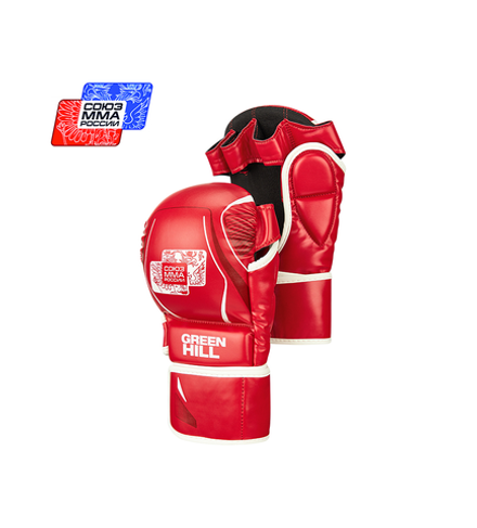 Перчатки Союз ММА Green Hill красные