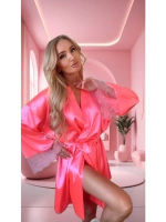 Халат с кружевом