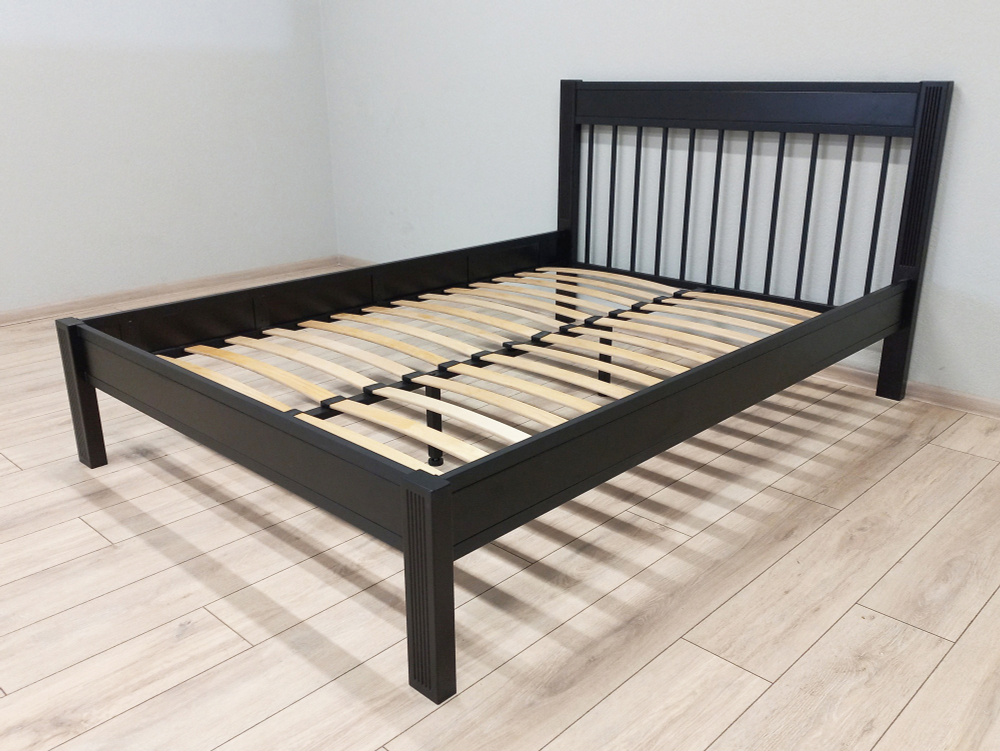 Кровать Форвард АГАТА 160, черный/шоколад