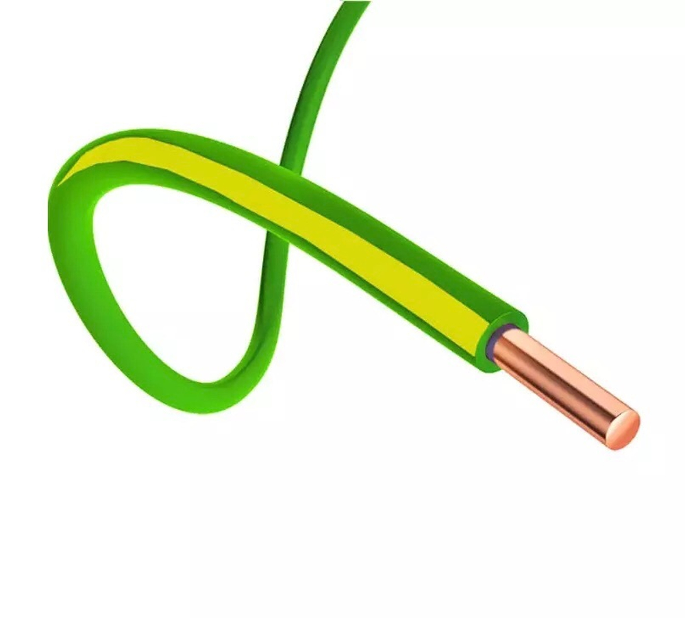 Провод ПуВ(ПВ-1) 70 желто-зеленый