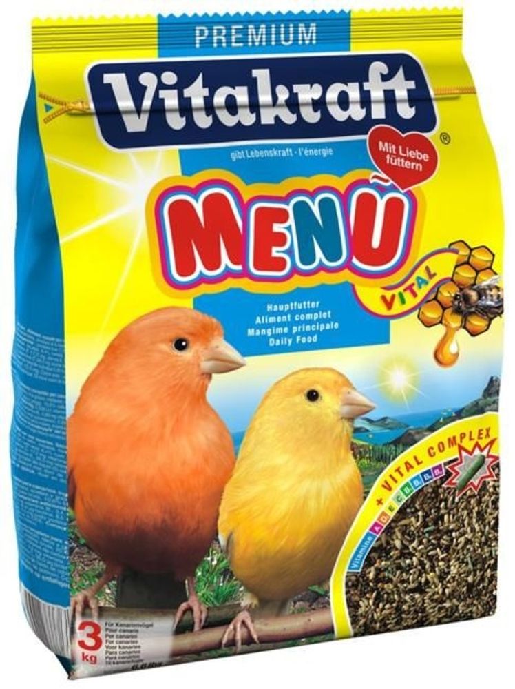 Vitakraft  Корм для канареек MENU VITAL 500г основной