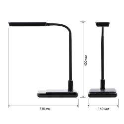 Настольный светильник ЭРА NLED-499-10W-BK светодиодный черный | Светодиодные настольные лампы