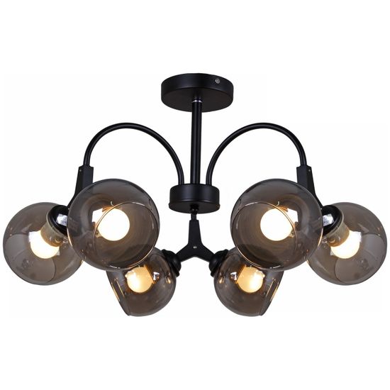 Люстра потолочная Reluce E27 01268-0.3-06 BK+CR