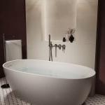 Смеситель для ванны Vincea Villa VTFW-1VL1GM вороненая сталь