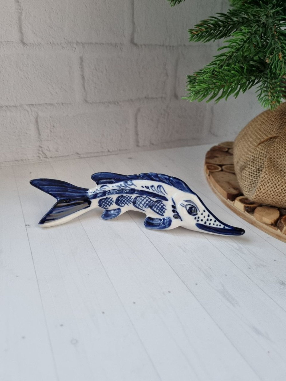 Рыба фигурка гжель
