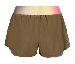 Женские Шорты теннисные Bidi Badu Melbourne 2024 Printed 2in1 - Коричневый