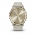 Часы Garmin Vivomove Trend , French Gray, Silicone WW, безель цвета кремового золота, серый ремешок, 010-02665-02