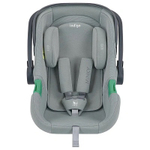 Автолюлька Indigo Minky I-Size с базой 0+ (40-87см) светло-серый