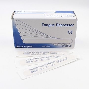 Шпатель деревянный широкий 100шт.(в индивидуальной упаковке)