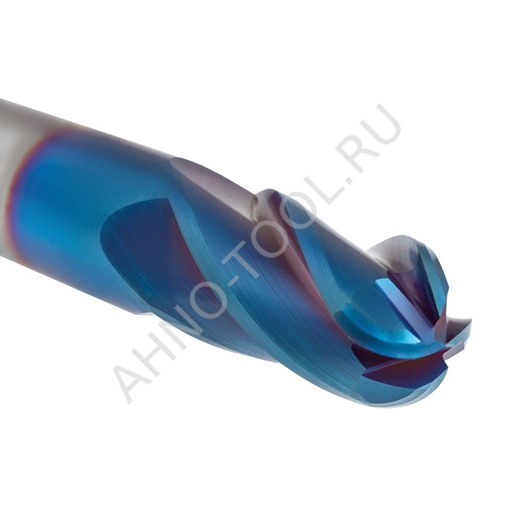 Фреза твердосплавная сферическая  5мм (L=50, l=10, хв=6) Z4 35° по закаленной стали BRHM-4B-R2.5 HRC