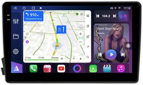 Магнитола для SsangYong Actyon 1 2005-2010, Kyron, Actyon Sports 2006-2016 - FarCar S400-TS18 монитор 9.5" QLED на Android 14, CarPlay, 4G SIM-слот
