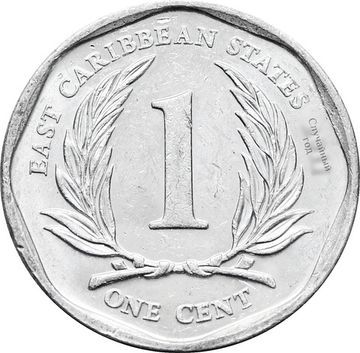 1 цент 2002-2013 Восточные Карибы