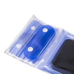 Чехол водонепроницаемый "Следопыт" для смартфонов (6,5`) и документов с нашейным шнуром, голубой  PF-WP-07