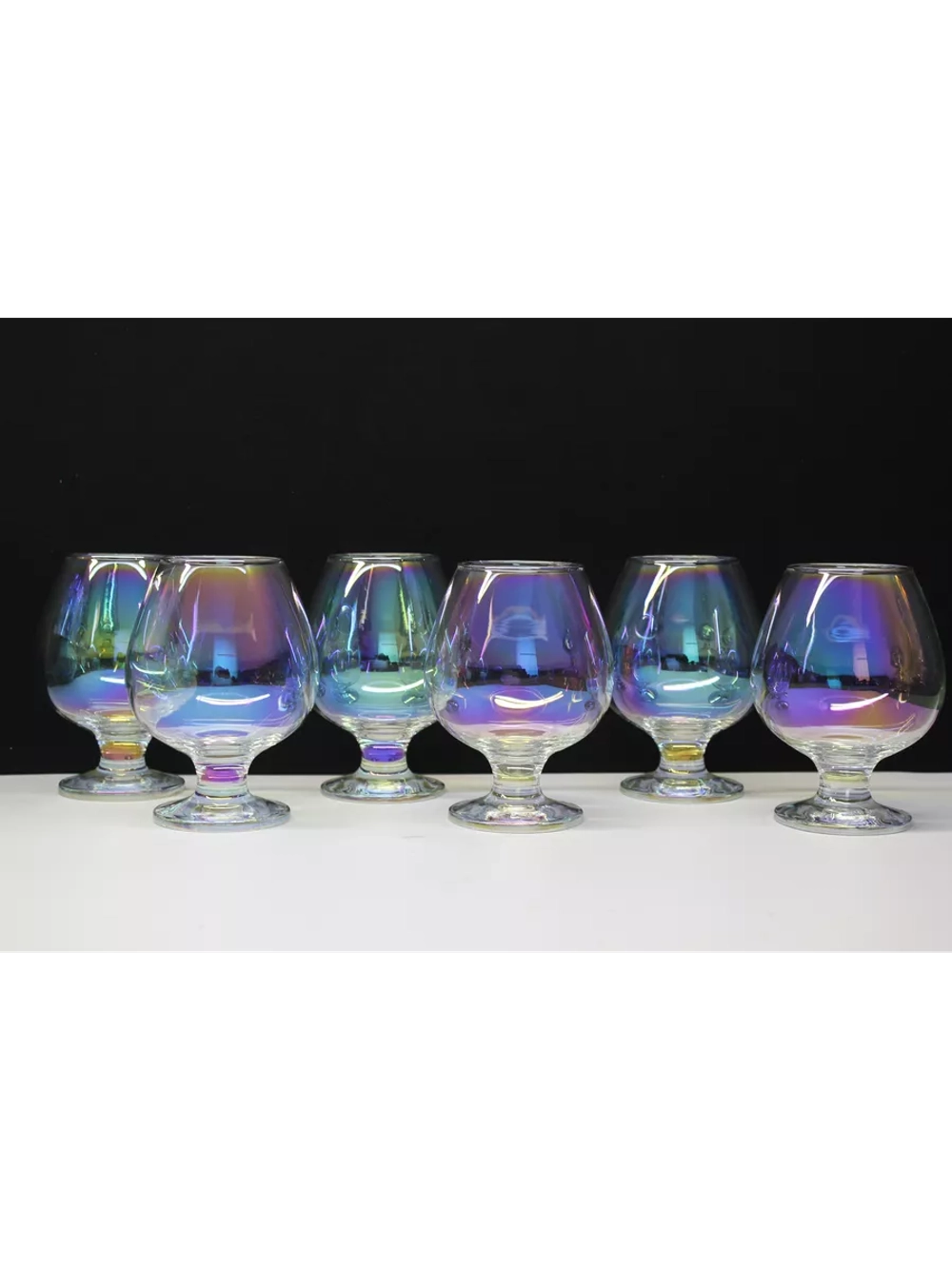 Бокалы для коньяка 6 шт 395 мл " Радужная коллекция"